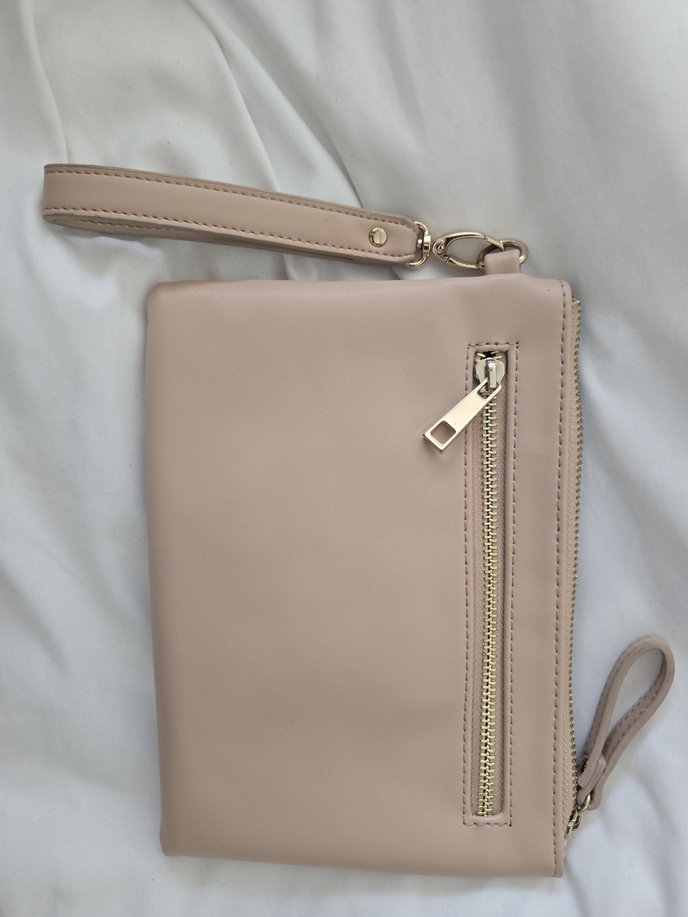 Forever 21 Women's Wristlet Clutch - Blush Pink Faux Leather